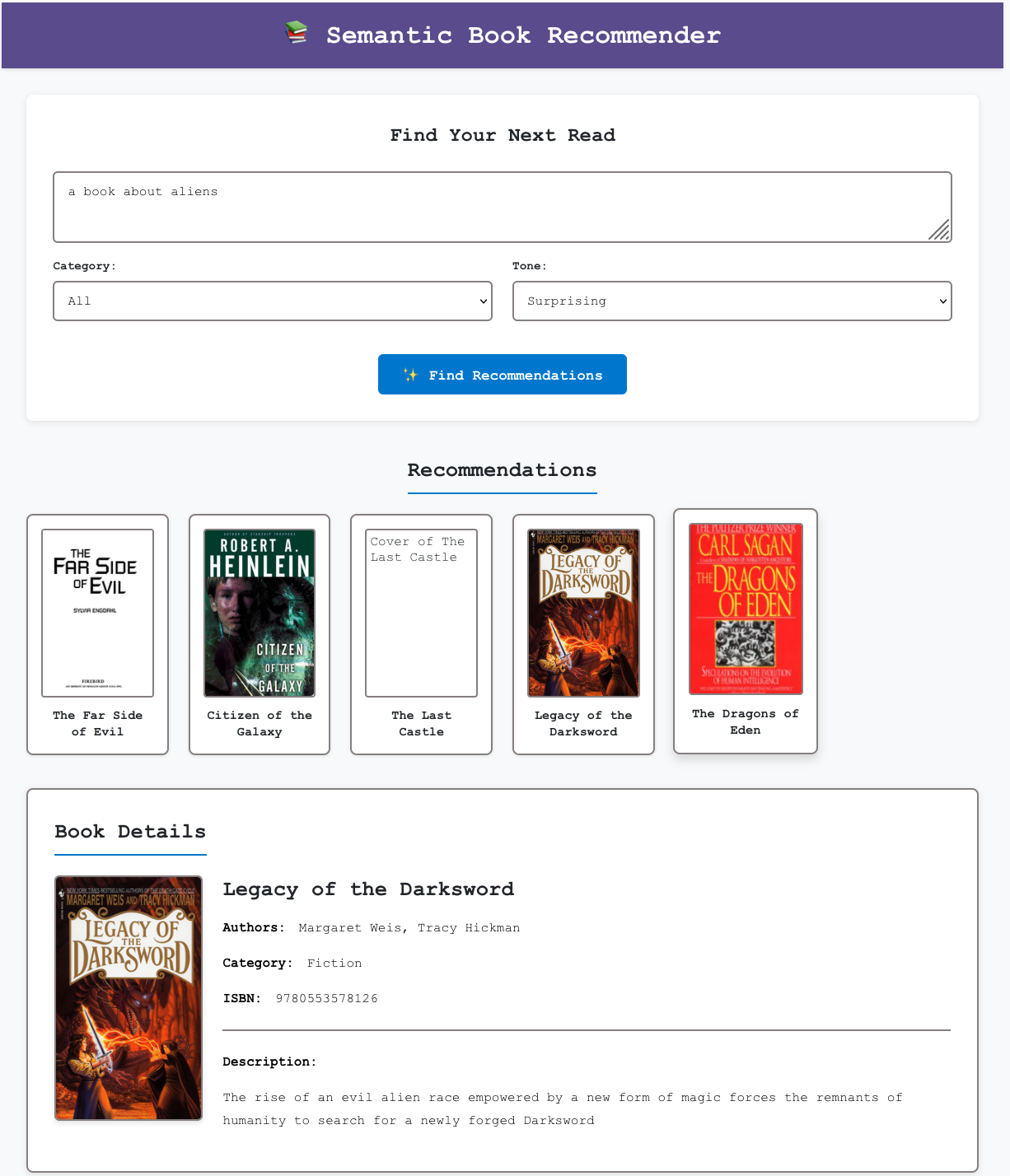 Book Recommendation Project Image